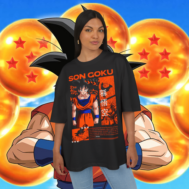 Son Goku Dragon Ball Anime Streetwear Shirt Premium 100% Airlume Cotton Unisex