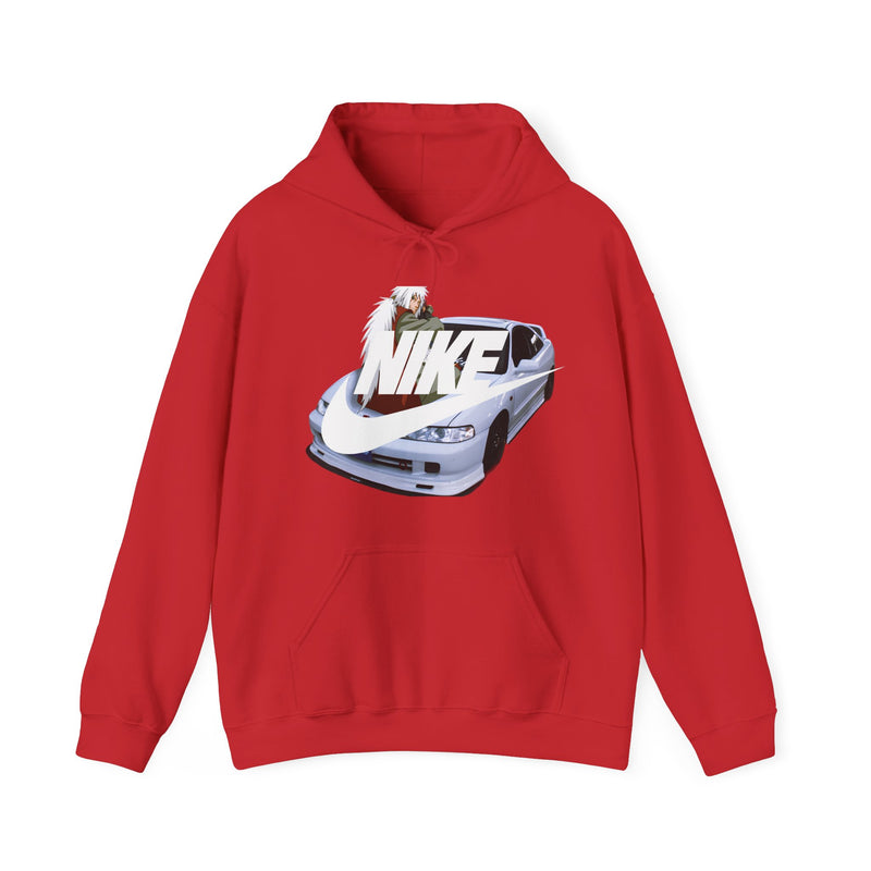 Jiraiya Naruto Nike Honda Integra White, Black And Red Hoodie Limited Edition Exclusive Unisex