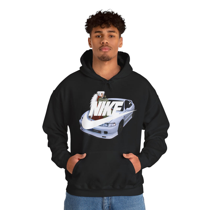 Jiraiya Naruto Nike Honda Integra White, Black And Red Hoodie Limited Edition Exclusive Unisex