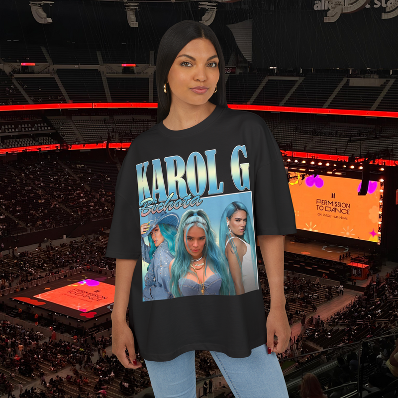 Karol G Bichota Blue Streetwear Shirt Premium 100% Airlume Cotton Unisex