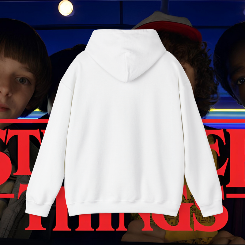 Hell Fire Club Stranger Things White Hoodie Premium Unisex