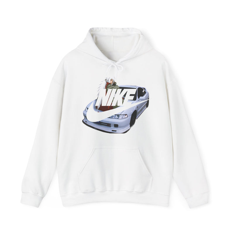 Jiraiya Naruto Nike Honda Integra White, Black And Red Hoodie Limited Edition Exclusive Unisex