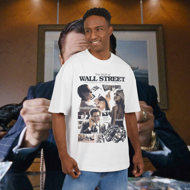 The Wolf Of Wall Street Movie Streetwear White Limited Edition Shirt Premium 100% Airlume Cotton Unisex
