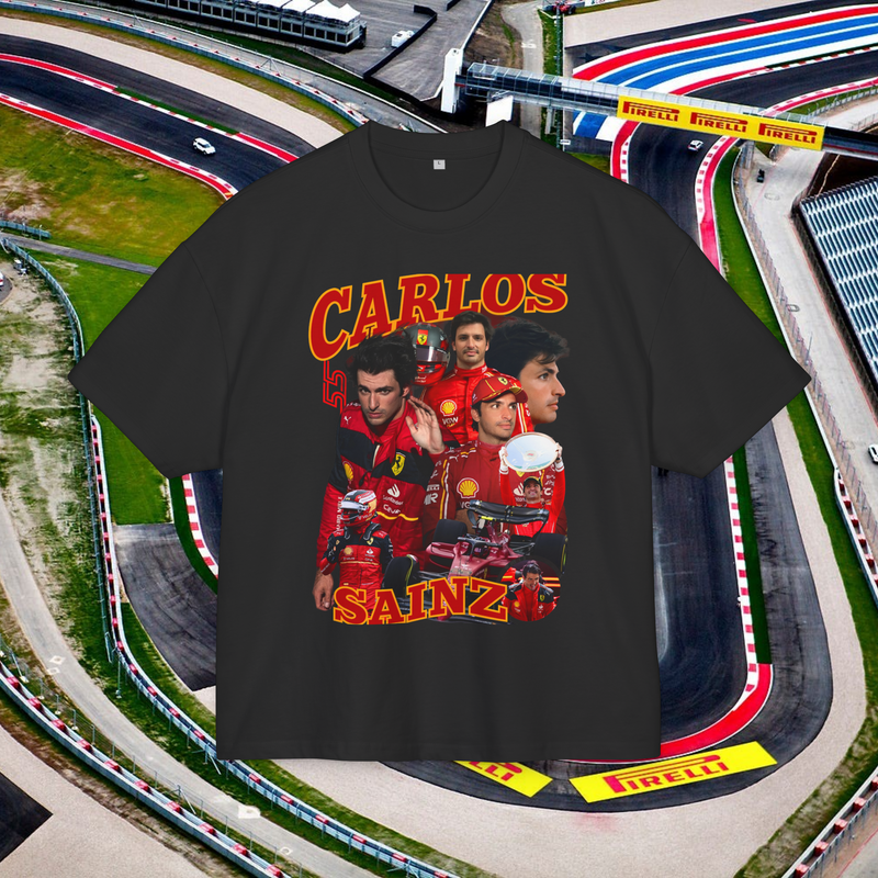 Carlos Sainz Formula 1 Streetwear Shirt Premium 100% Airlume Cotton Unisex