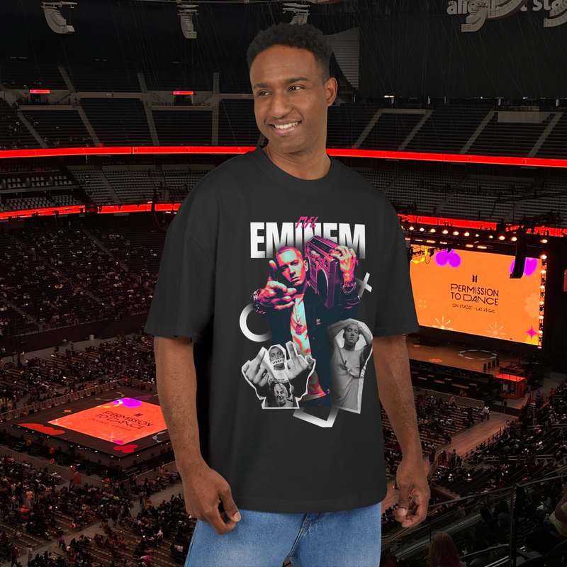 Eminem American Rap Shirt Premium 100% Airlume Cotton Streetwear Oversized Unisex