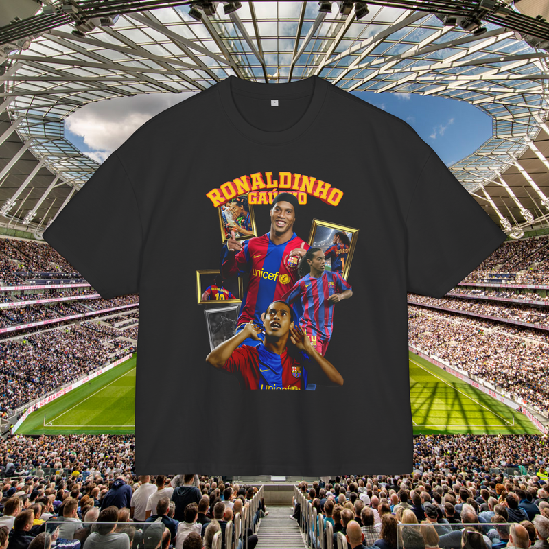 Ronaldinho Gaúcho Football Streetwear Shirt Premium 100% Airlume Cotton Unisex