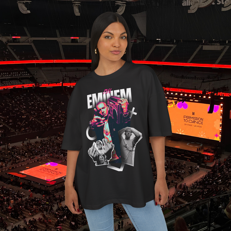 Eminem American Rap Shirt Premium 100% Airlume Cotton Streetwear Oversized Unisex