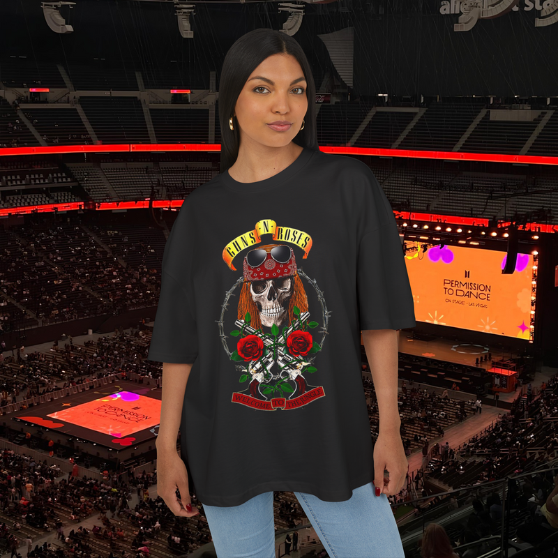 Guns'N Roses Group Shirt Oversized Premium 100% Airlume Cotton Streetwear Unisex
