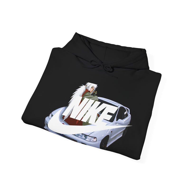 Jiraiya Naruto Nike Honda Integra White, Black And Red Hoodie Limited Edition Exclusive Unisex