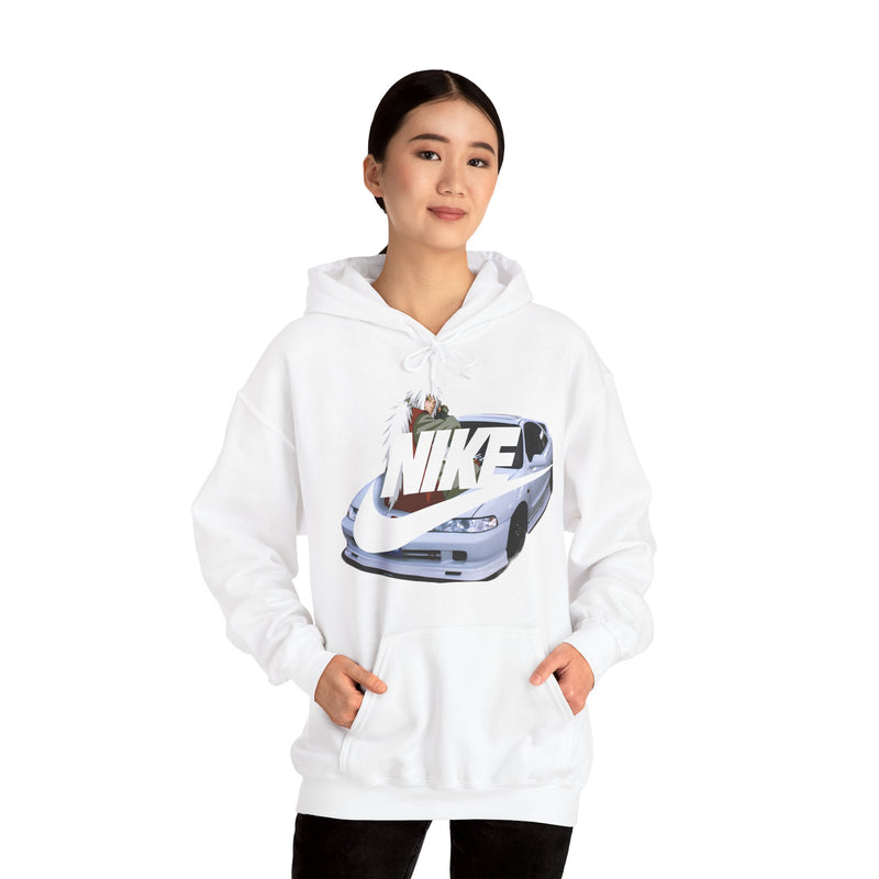 Jiraiya Naruto Nike Honda Integra White, Black And Red Hoodie Limited Edition Exclusive Unisex
