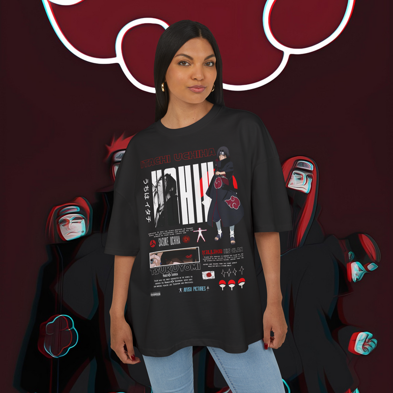 Itachi Uchiha Anime Naruto Shirt Streetwear Premium 100% Airlume Cotton Unisex