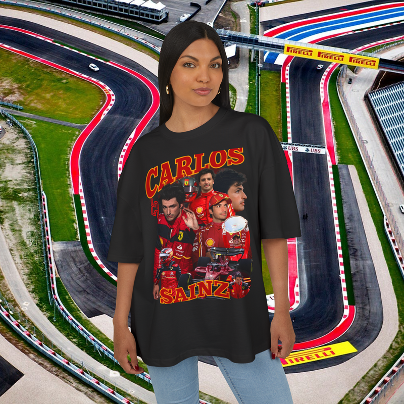Carlos Sainz Formula 1 Streetwear Shirt Premium 100% Airlume Cotton Unisex
