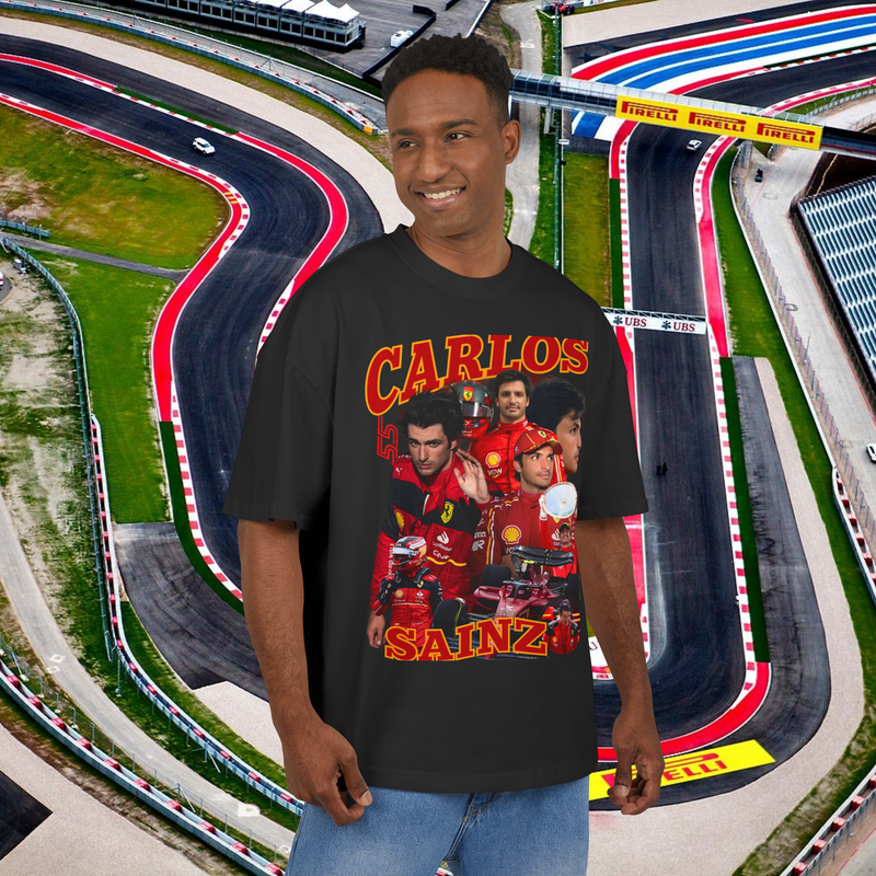 Carlos Sainz Formula 1 Streetwear Shirt Premium 100% Airlume Cotton Unisex