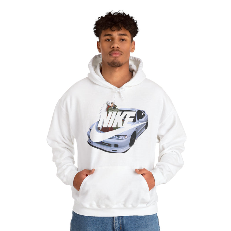 Jiraiya Naruto Nike Honda Integra White, Black And Red Hoodie Limited Edition Exclusive Unisex
