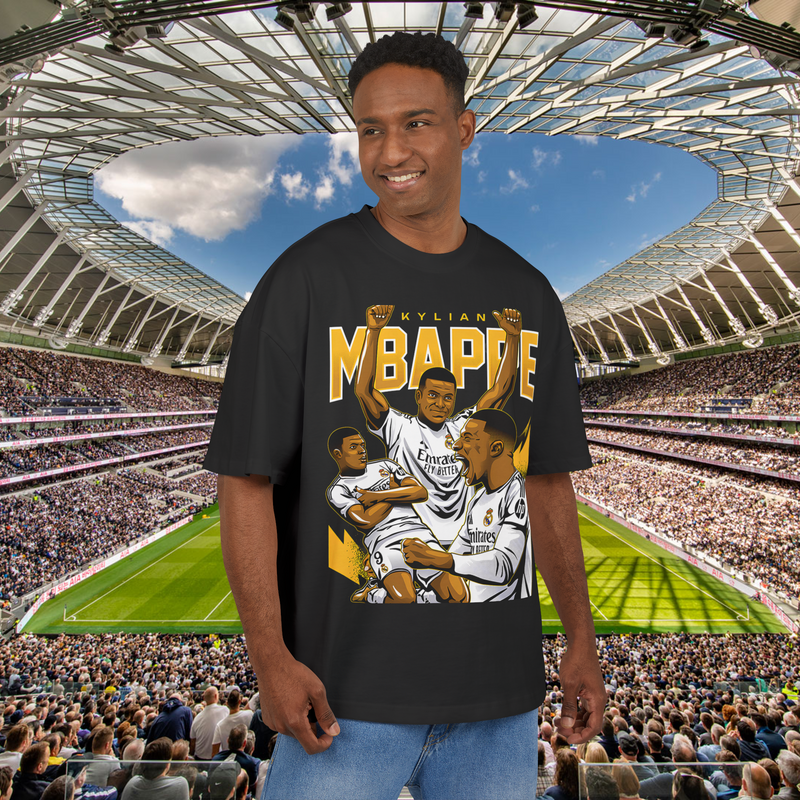 Kylian Mbappe Real Madrid Football Streetwear Shirt Exclusive Limited Edition 100% Airlume Cotton Unisex
