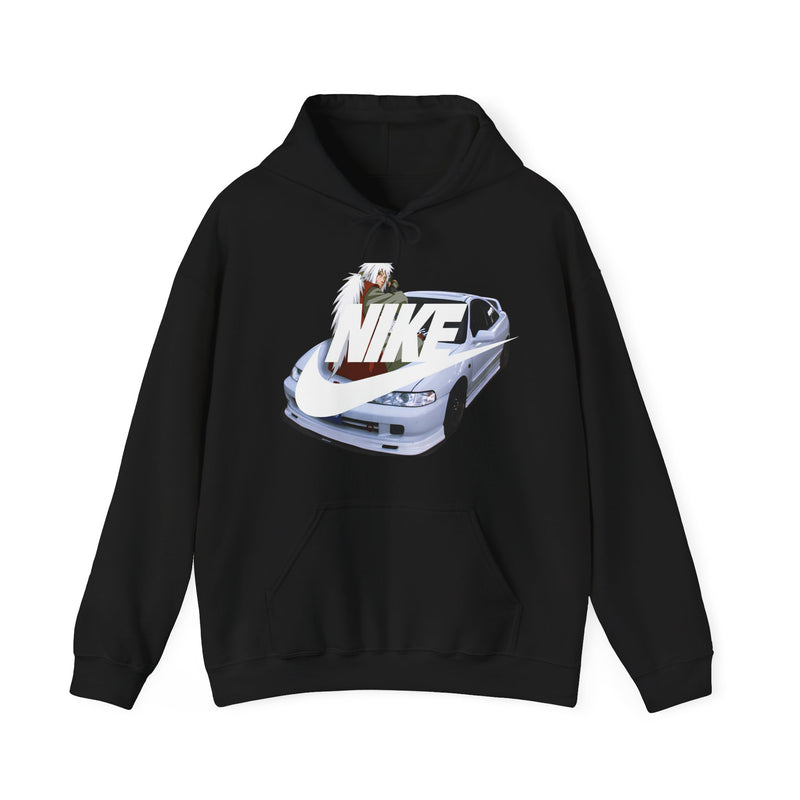 Jiraiya Naruto Nike Honda Integra White, Black And Red Hoodie Limited Edition Exclusive Unisex