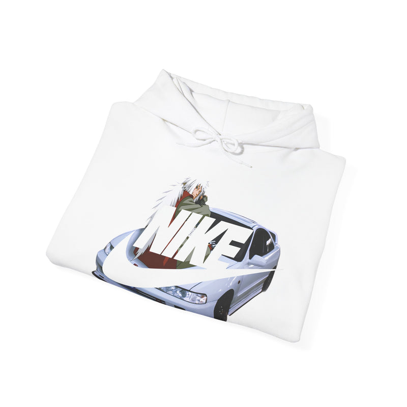 Jiraiya Naruto Nike Honda Integra White, Black And Red Hoodie Limited Edition Exclusive Unisex