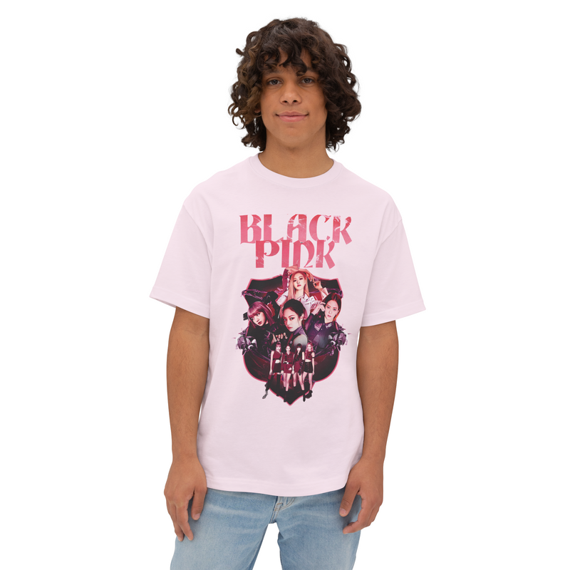 Black Pink Kpop Group Shirt Premium Streetwear 100% Airlume Cotton Oversized Unisex