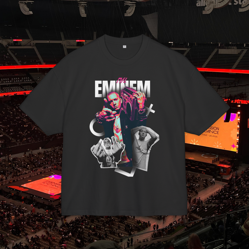 Eminem American Rap Shirt Premium 100% Airlume Cotton Streetwear Oversized Unisex
