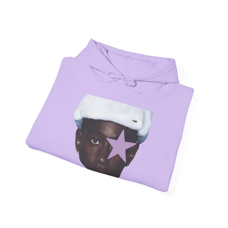 Tyler The Creator Head Hoodies Purple And Blue Light Stars Limited Edition Unisex