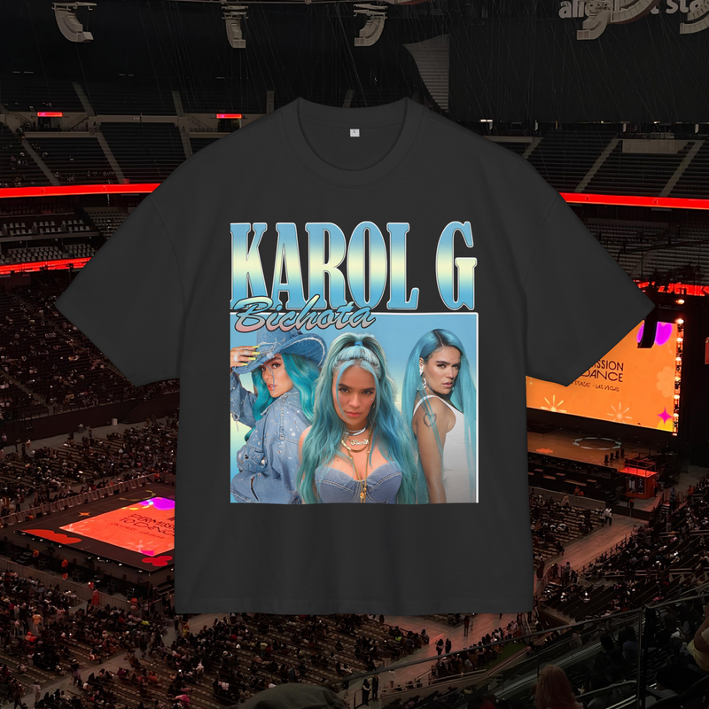 Karol G Bichota Blue Streetwear Shirt Premium 100% Airlume Cotton Unisex