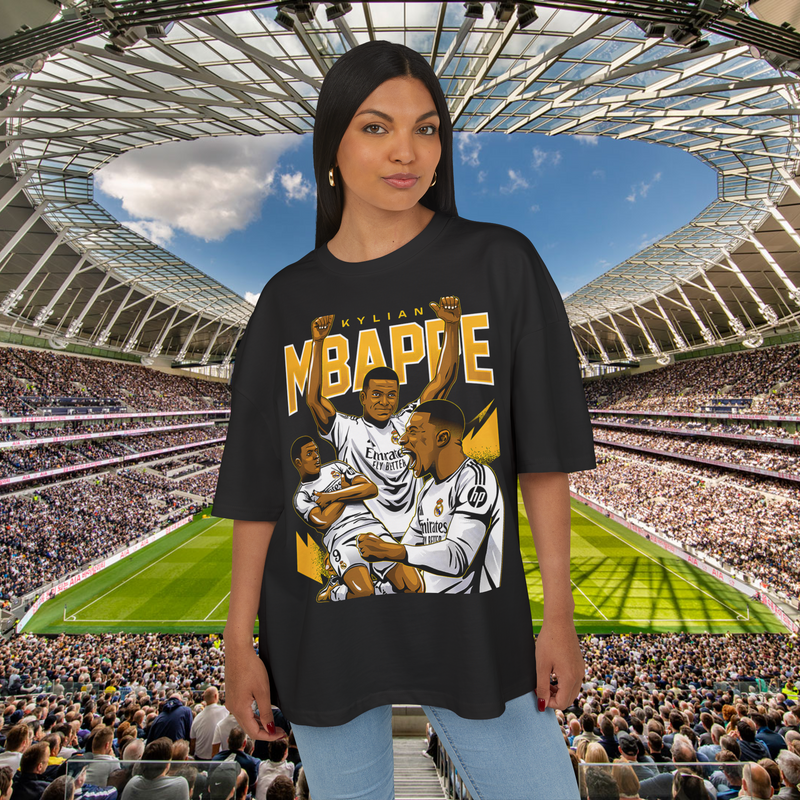 Kylian Mbappe Real Madrid Football Streetwear Shirt Exclusive Limited Edition 100% Airlume Cotton Unisex