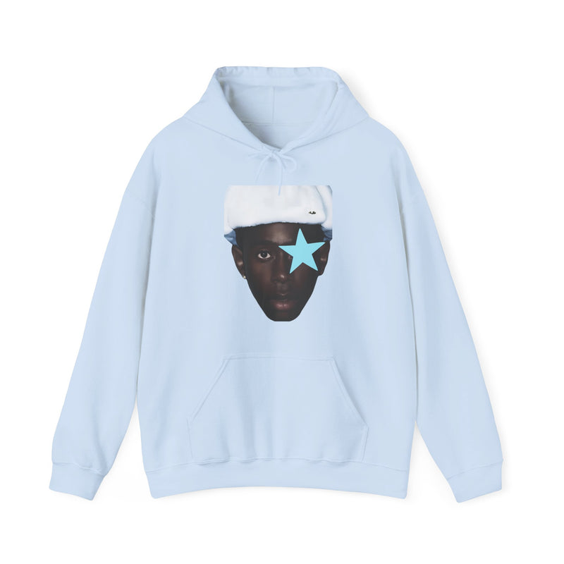 Tyler The Creator Head Hoodies Purple And Blue Light Stars Limited Edition Unisex