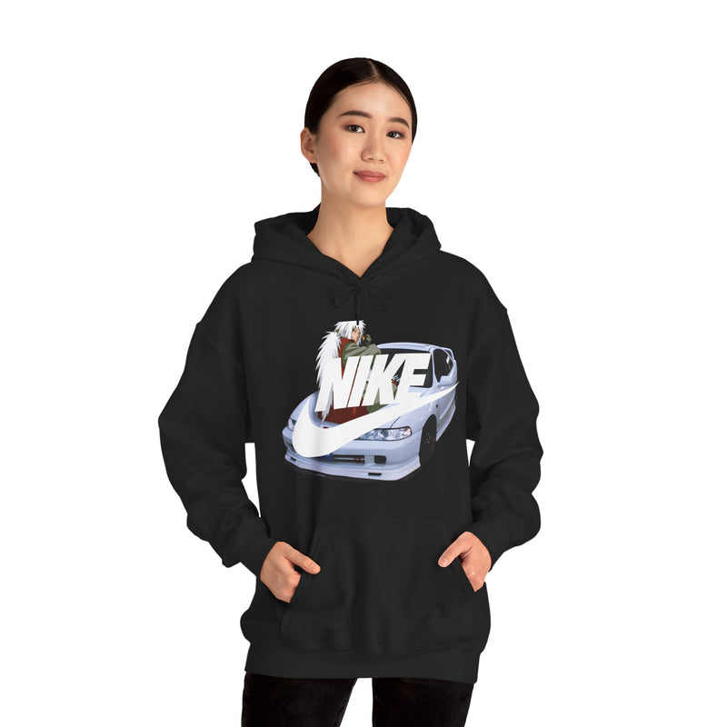 Jiraiya Naruto Nike Honda Integra White, Black And Red Hoodie Limited Edition Exclusive Unisex